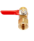 Heavy duty brass mini ball valve set with 180-degree handle, ideal for tank drain and line control, corrosion resistant and high temperature tolerant