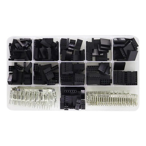 Grab This Awesome 620Pcs Connector Kit With 2.54mm Jumper Wire Pin Header Housing Set Including Sweet Male Crimp Pins Plus Female Terminals For All Your DIY Electronics Projects That Come Off Totally Radical, 620-piece organizer