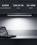 Explosion Proof LED Work Light For CNC Machines And Workshops, 110-220V IP68 Waterproof Aluminum Tube Light, 20W, mounted over workbench