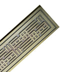 Close-up of a carved door handle imitation bronze with classic wooden push pull 12x80x1800mm includes matching screws perfect for cabinets drawers doors and kitchen upgrades.