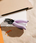 Purple Circle Hand Punch 1/4 Inch For Crafts With Cushioned Grip Dope Easy To Use For Scrapbooking And Card Making on paper