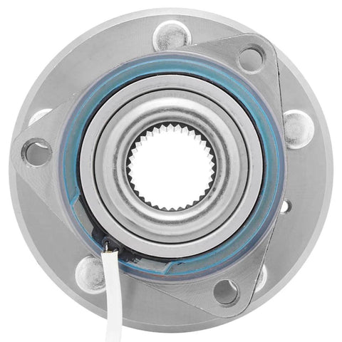 Close-up of 2-Pack Front Wheel Hub Bearing Assembly, Compatible with 4-Wheel ABS Models for Buick, Cadillac, Chevrolet, Oldsmobile, Pontiac, Saturn.