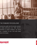 Historical image of a machinist in a workshop with Starrett branding, showcasing tool manufacturing and excellence since 1880.