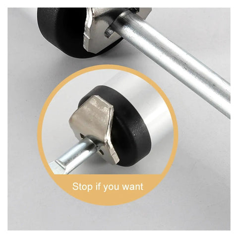 Close-up of Automatic Door Closer 90 Degree Adjustable Soft Close with detailed metal components and stopper mechanism.