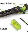 Pro Grade Dual Bubble Scope Leveling Kit For Foolproof Reticle Alignment with aluminum clip-on and integrated bubbles.