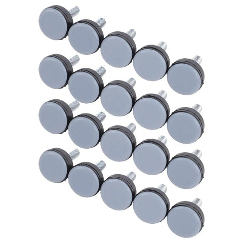 Twenty Piece PTFE Furniture Sliders With M6 Thread For Tables And Chairs Cabinets Smooth Glide Anti Scratch Levelers Protectors