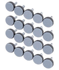 M6 Threaded Furniture Glide Pads With PTFE Levelers, 20 Pack Antislip Sliders for table and chair legs against white background