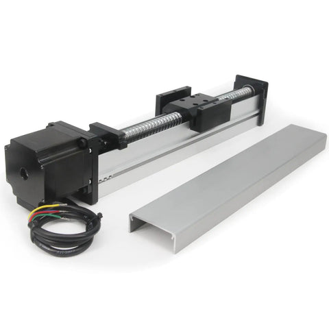 200mm Travel Fully Enclosed Linear Stage Actuator With SFU1605 Ball Screw And NEMA23 Stepper Motor for CNC Router X Y Z Axis High Precision