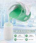 Pouring liquid into PTFE Lined Hydrothermal Autoclave Reactor 100ml for lab synthesis, 304 stainless steel, corrosion resistant.