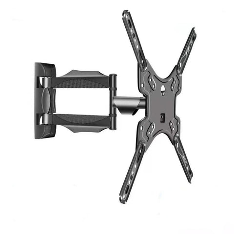 Full Motion TV Wall Mount Bracket With Slick 90 Degree Swivel Arm Heavy Duty Steel Build For Screens 32 Up To 100 Inches side view