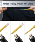 Person using Heat Shrink Tubing Kit With 11 Sizes And 2 To 1 Shrink Ratio 580 Pcs In 6 Colors With Storage Case for wire insulation