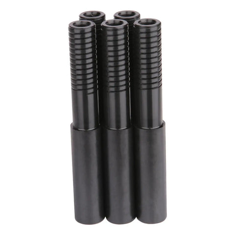 Golf Club Shaft Extensions For Graphite And Steel Shafts Six Size Options 0.500 Inch 0.515 Inch 0.530 Inch 0.545 Inch 0.560 Inch 0.575 Inch Tip 0.500 Inch For Graphite Pro Grade High Strength Plastic Easy Sanding Fits Most Shafts, black extensions standing upright