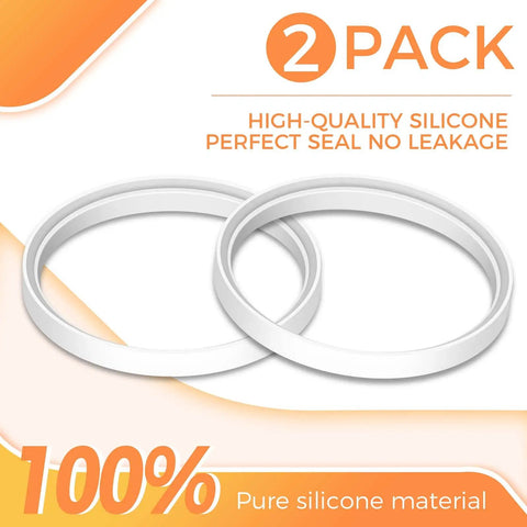 Two Pack Sausage Stuffer Gasket Replacement Kit With Premium Silicone O Ring Seal for 3L to 7L Vertical and Horizontal Meat Stuffers