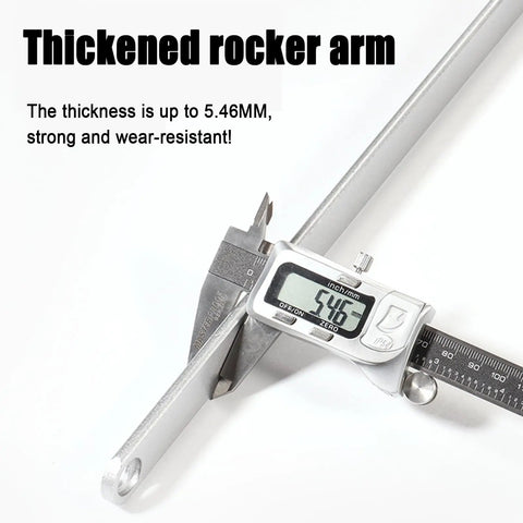 Thickened rocker arm measuring 5.46mm for Heavy Duty Commercial Door Closer With Invisible Mount