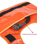 Off Road Winch Weight Bag For Recovery, Heavy Duty PVC Rope Dampener Blanket With Pocket in light orange