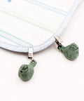 4 Pack Vintage Tablecloth Weights With Clip On Hangers Featuring Rust Proof Green Bird Heavy Duty Cast Iron Windproof