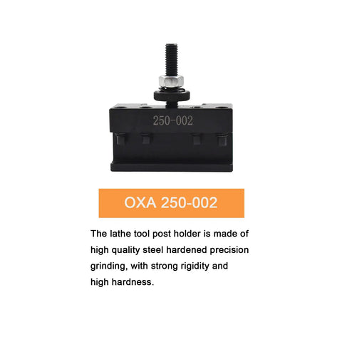One Piece Quick Change Turning And Facing CNC Tool Post Holder OXA 250 002 For Lathe in steel, front view