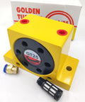 Set Of 2 High Speed Pneumatic Air Turbine Vibrators For Industrial Systems One Quarter Inch Ports Aluminum Body