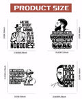 Dope Man Quotes Iron On Patches Set Of 4 Heat Transfer Stickers For T Shirts Backpacks And More DIY Black And White Decals Washable