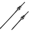 Tough As Nails Steel Front Cvd Drive Shafts Upgrade Kit For 1/10 Scale Rc Rock Crawlers, black steel shafts with universal joints.