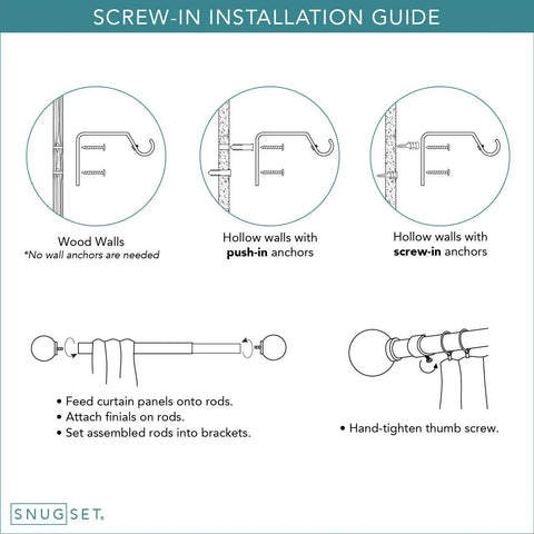 Installation guide for Adjustable Curtain Rod 72 To 144 Inches With Quick Easy Install No Tools Required 1 Inch Steel Rod Durable Construction