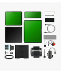 Top Tier Laser Mod Kit For 3D Printers next level precision engraving upgrade module components laid out, showing installation parts.