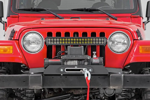Heavy Duty Front Winch Mounting Plate For 1987 2006 Jeep Wrangler TJ YJ Fits Factory Front Bumper Mounts Any Standard Winch