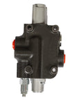 Heavy-duty single spool hydraulic control valve, 21 GPM, 3600 PSI, ideal for industrial and agricultural equipment.