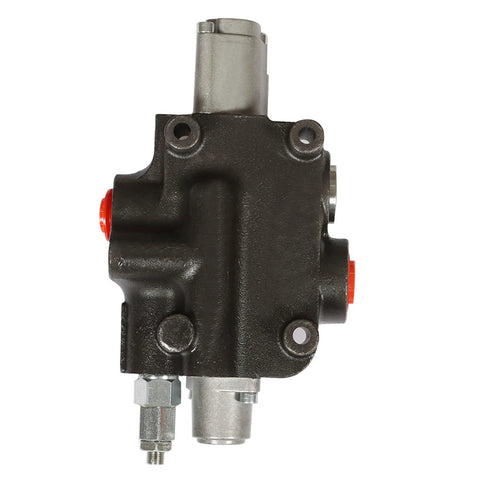 Heavy-duty single spool hydraulic control valve, 21 GPM, 3600 PSI, ideal for industrial and agricultural equipment.