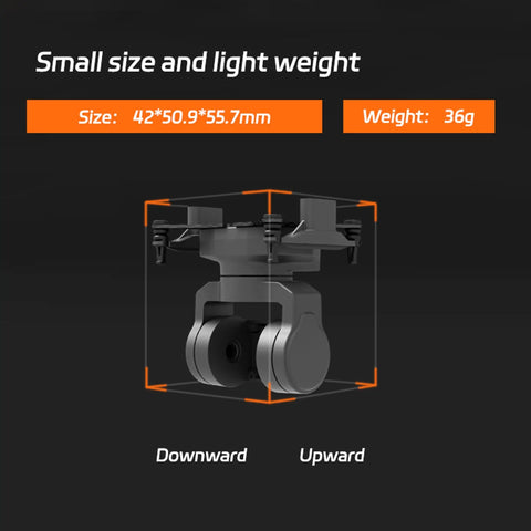 2 Axis FPV Camera Gimbal With Head Tracking And Pan Tilt Mount Plug And Play UART PWM SBUS Control Compatible With DJI O4 O3 Walksnail dimensions
