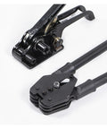 Heavy Duty Manual Strapping Machine Kit With Silent Buckle-Free PET And PP Banding Tensioner And Sealer Set For Smooth And Secure Packaging Jobs That Get The Job Done Right Without The Noise, showing tensioner and sealer tools.