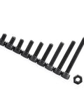 Assorted black M3 cap head hex socket bolts and nut from 280-Piece M3 Cap Head Hex Socket Bolts And Nuts Assortment Set For Tight Spaces