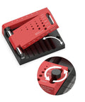Ultra Light Aluminum Adjustable Drill Guide Jig with clamp and locating holes, ideal for coaxial and through hole drilling.