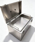 Open view of Badass Heavy Duty Rolling Stainless Steel Tool Box Portable Metal Storage Chest With Tray Rust Resistant Shop Equipment Organizer For Garage Work Crew And Pros.