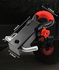 Off Road Tow Ready Hitch Receiver Kit with 2 Inch Receiver and Three Quarter Inch D Ring Shackle attached to vehicle