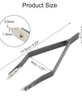 V Shaped Watch Spring Bar Tweezers For Precision Repairs, Aluminum Alloy Remover Tool, Easy Grip Accessory, Durable Gray Build
