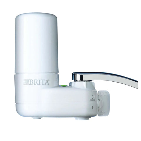 Faucet Mount Water Filter System White No Waiting Filtration Easy Install Instant Filtered Tap Water On Demand Multi Use