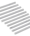 Pack of 10 One Quarter Inch M35 Cobalt Round Lathe Tool Bits for heavy duty castings and forgings, 4 inch long, in a diagonal layout.