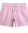 Mens Dope Swim Trunks 5 Inch Quick Dry Board Shorts With Mesh Lining And Zip Pockets Pink Medium, 4 Way Stretch Polyester Spandex
