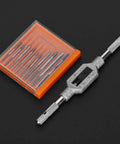 Mini Tap Set With High Speed Steel Tapping Tools Ten Size Range From M1 To M3.5 For Metal Threading Great For DIY Projects