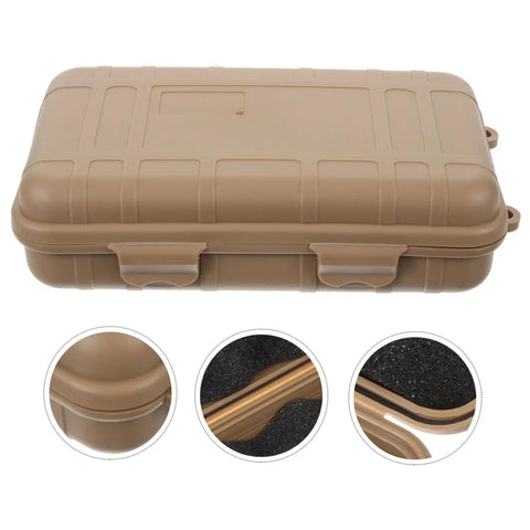 3-Piece Wear-Resistant Survival Box And Tool Case For Outdoor Adventures And Camping Essentials, showing closed case detail