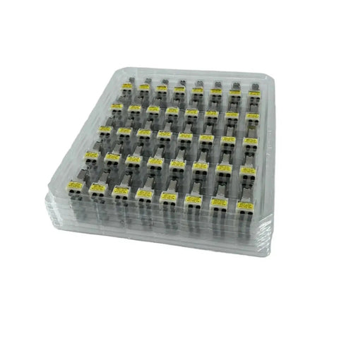 No Fuss Quick Swap Water Tank Pump Motor For Robot Vacuum Parts Top Shelf Replacement, grey pump units in plastic tray.