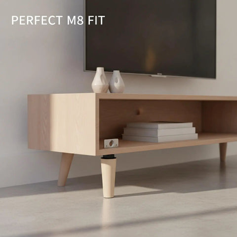 Tapered Cone Furniture Leg With M8 Thread For Mid Century Style Replacement Fits Sofas Cabinets And Ottomans Durable PP Plastic