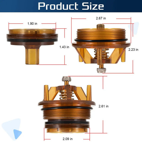 Bonnet Repair Kit For Pressure Vacuum Breakers And Backflow Preventers, Fits 1 In And 1-1/4 In Models, component size view