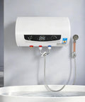 35 Liter Electric Water Heater 9 Point 25 Gallon Roomy Tank 1500 Watt Smokin Fast Heat 110 Volt Wall Mount with digital display.