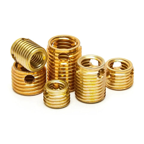 Heavy Duty Self Tapping Thread Repair Inserts Galvanized And Stainless Steel M3 To M16 Assorted Kit with various sizes for repairs.