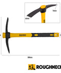 Micro Pick Mattock With Fiberglass Handle For Soft And Hard Ground Breaks Down Soil And Mortar Drop Forged And Heat Treated