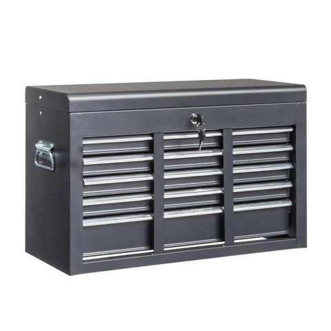Beefy Heavy Duty Steel Tool Box With Five Drawers For Your Legit Garage Setup Portable Storage Chest featuring lock and handle.