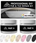 Bathtub Repair Kit For Fiberglass Acrylic And Porcelain Sinks And Tubs Fix Chips Cracks And Dents Like New Any Color Easy At Home Kit