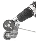 Heavy Duty Electric Drill Plate Cutter Nibbler Tool for Iron Steel Copper Aluminum Sheet Metal, showcasing precision cutting attachment.
